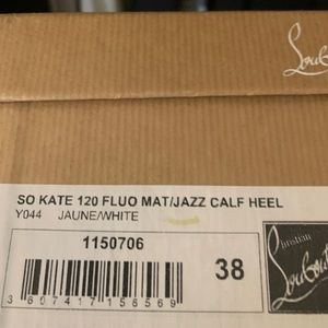 Authentic Christian Louboutin So Kate 120 Fluo